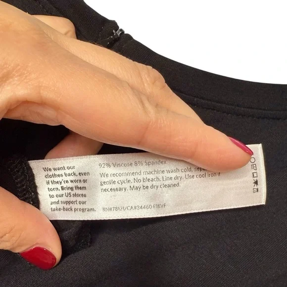 Eileen Fisher Classic Black Knit Women’s Wide Leg Lagenlook Jumpsuit Sz XS - Picture 9 of 15